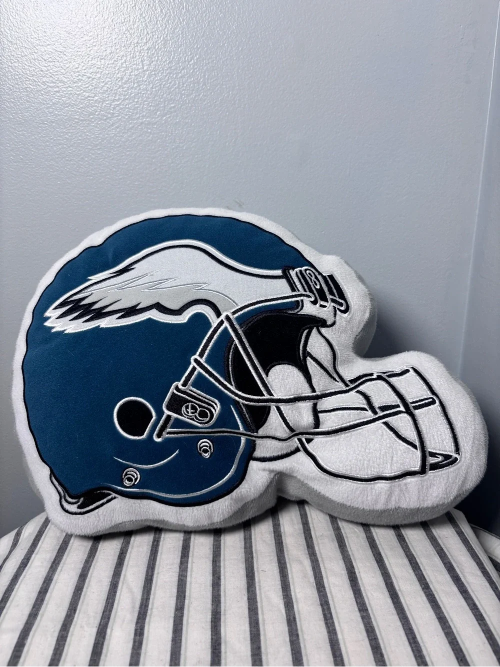 Philadelphia Eagles helmet plush pillow